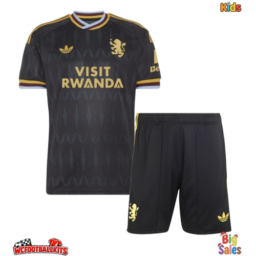 Aston Villa Ollie Watkins #11 Replica Away Stadium Kit for Kids 2026-27 Short Sleeve (+ pants)